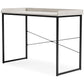 Bayflynn - White / Black - Home Office Desk - Clean-lined