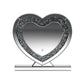 Euston - Heart Shaped Vanity Mirror - Silver