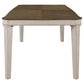 Ronnie - Rectangular Wood Dining Table - Rustic Cream