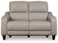 Mercomatic - Power Reclining Loveseat With Adj Headrest