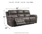 Erlangen - Dark Gray - Pwr Rec Sofa With Adj Headrest