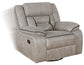 Greer - Upholstered Swivel Glider Recliner Chair