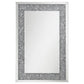 Valerie - Acrylic Crystal Wall Mirror - Silver