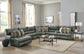 Como - Italian Leather Match Reclining Sectional