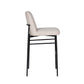 Erik - Bar Chair With Metal Frame (Set of 2) - Beige / Black