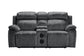 Tango - Console Loveseat With Speaker & Power Footrest