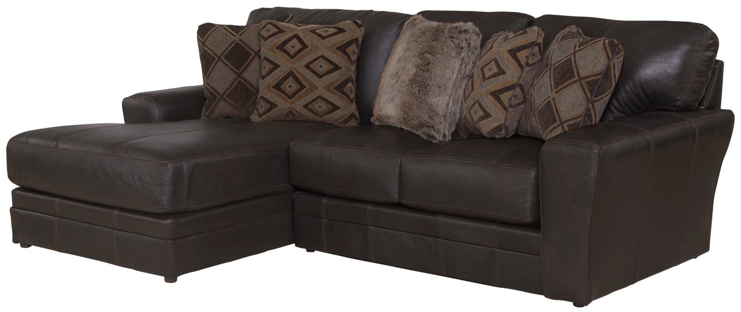 Denali - Italian Leather Match Sectional