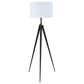 Harrington - Drum Shade Metal Tripod Floor Lamp - Black