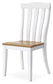 Ashbryn - White / Natural - Dining Room Side Chair (Set of 2)