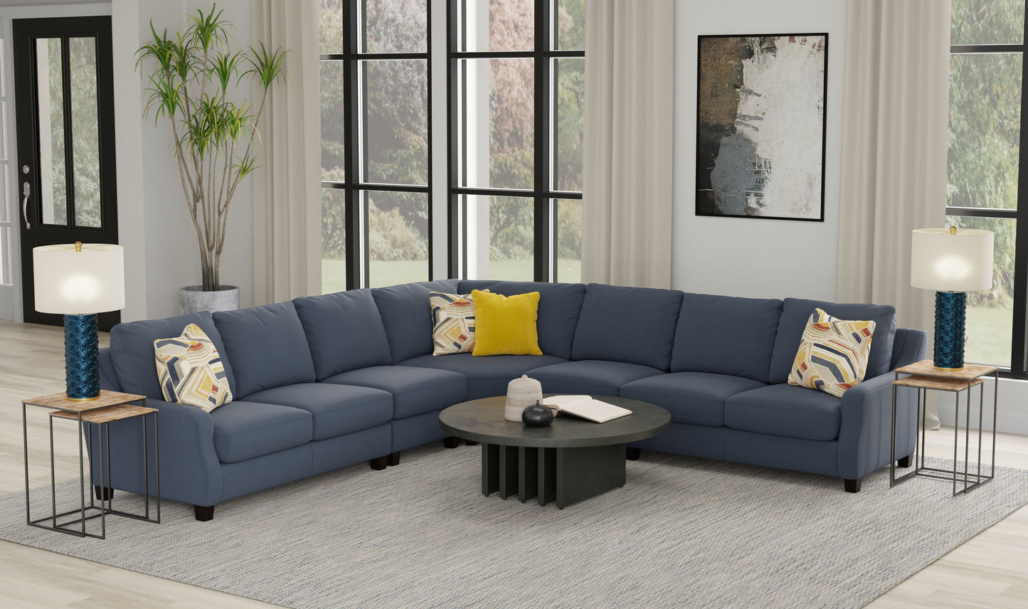 Foley - Sectional With Comfort Coil Seating And 4 Included Accent Pillows